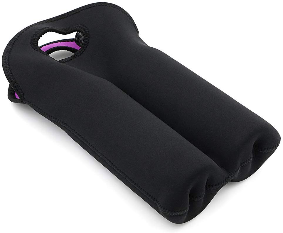 Double wine bottle carry bag - 2 bottle Neoprene